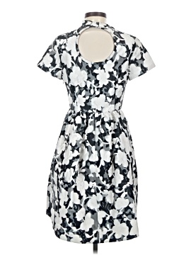 black dress 15 La Ligne Kate Tiered Midi Dress Black Floral Print Cotton Size Extra S –  Celebrity Owned main image 1