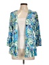 Chico's Tropical Blue Blazer Size Lg (2) - photo 1