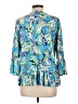 Chico's Tropical Blue Blazer Size Lg (2) - photo 2