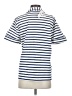 J.Crew Stripes Blue Short Sleeve Blouse Size S - photo 2