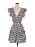 Olivaceous Houndstooth Black Cocktail Dress Size S - photo 1
