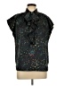 Go International 100% Polyester Stars Black Sleeveless Blouse Size L - photo 1