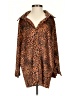 Assorted Brands 100% Cotton Animal Print Brown Long Sleeve Blouse Size S - photo 1