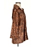 Assorted Brands 100% Cotton Animal Print Brown Long Sleeve Blouse Size S - photo 4
