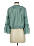 Miss Sparkling 100% Polyester Green 3/4 Sleeve Blouse Size M - photo 2