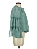 Miss Sparkling 100% Polyester Green 3/4 Sleeve Blouse Size M - photo 4