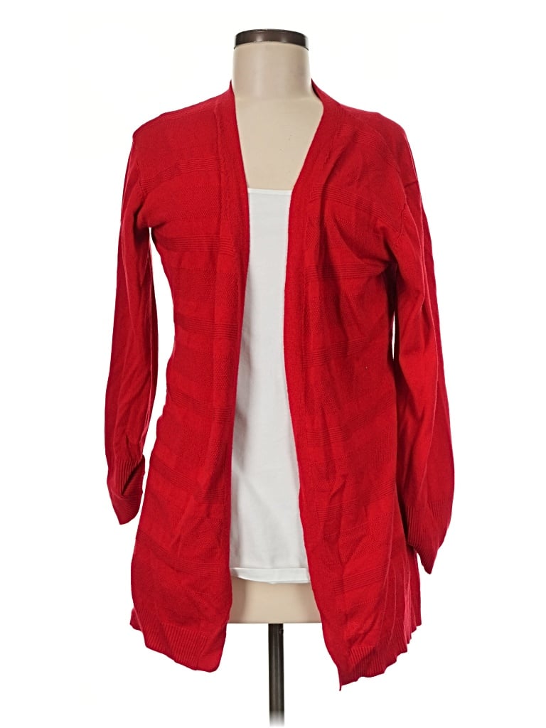 Pre-owned Assorted Brands Cardigan Sweater In Red