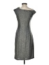 David Meister Metallic Blue Gray Cocktail Dress Size 4 - photo 2