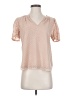 One September Solid Pink Short Sleeve Blouse Size XS - photo 1