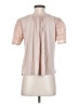 One September Solid Pink Short Sleeve Blouse Size XS - photo 2