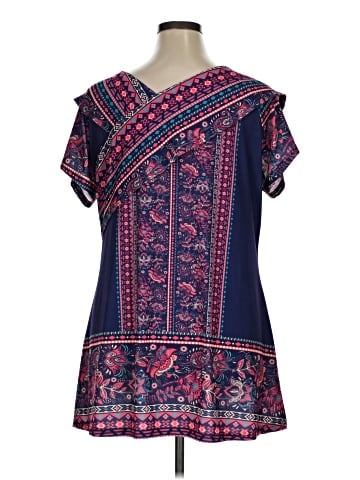 Lily by Firmiana Short Sleeve Blouse (view 2)