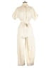 Universal Thread 100% Cotton Solid Ivory Jumpsuit Size 4 - photo 1