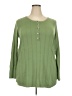 Roaman's Solid Green Pullover Sweater Size 18 (L) - photo 1