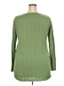 Roaman's Solid Green Pullover Sweater Size 18 (L) - photo 2