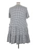 Lands' End Checkered-gingham Gray Casual Dress Size 3X - photo 2
