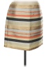 J.Crew Collection Stripes Tan Casual Skirt Size 4 - photo 1