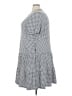 Lands' End Checkered-gingham Gray Casual Dress Size 3X - photo 5