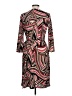 Ann Taylor LOFT 100% Polyester Print Brown Cocktail Dress Size 10 - photo 2