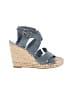 Joie 100% Leather Blue Wedges Size EU 39 - photo 1