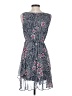 Myan 100% Polyester Floral Gray Casual Dress Size S - photo 2