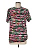 Assorted Brands 100% Polyester Floral Green Short Sleeve T-Shirt Size M - photo 1