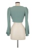Shein Teal 3/4 Sleeve Blouse Size M - photo 2