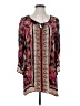 Angie Aztec Or Tribal Print Floral Multi Color Pink 3/4 Sleeve Blouse Size S - photo 1
