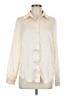 Shein 100% Polyester Metallic Ivory Long Sleeve Blouse Size 6 - photo 1