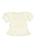 H&M Ivory Short Sleeve Blouse Size 8 - 9 - photo 1