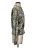 Last Tango Animal Print Green Long Sleeve Blouse Size S - photo 4