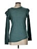 Forgotten Grace Teal Long Sleeve Top Size L - photo 1