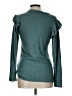 Forgotten Grace Teal Long Sleeve Top Size L - photo 2