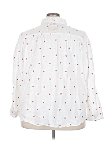 LC Lauren Conrad 3/4 Sleeve Button-Down Shirt (view 2)