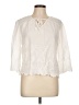 Assorted Brands 100% Cotton Ivory 3/4 Sleeve Blouse Size L - photo 1