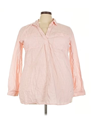 Old Navy 3/4 Sleeve Button-Down Shirt (view 1)
