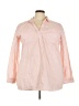 Old Navy Pink 3/4 Sleeve Button-Down Shirt Size XXL - photo 1