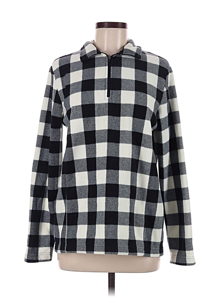 Pre-owned Lands' End Pullover Sweater In Black