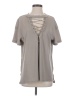 BKE Gray Short Sleeve Top Size S - photo 1