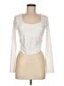Shein Ivory Long Sleeve T-Shirt Size 6 - photo 1