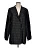 Eileen Fisher Chevron-herringbone Black Silk Blazer Size L - photo 1