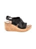 Korks 100% Leather Black Wedges Size 6 - photo 1