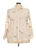 Hope Springs Print Ivory Long Sleeve Blouse Size XXL - photo 1