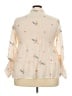 Hope Springs Print Ivory Long Sleeve Blouse Size XXL - photo 2