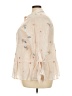 Hope Springs Print Ivory Long Sleeve Blouse Size XXL - photo 5