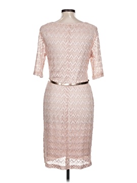 white tie front flare sleeve crochet lace bodycon dress Li White Crochet Long Sleeve Mini Dress - US 2