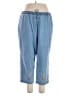Basic Editions Blue Casual Pants Size 1X - photo 1