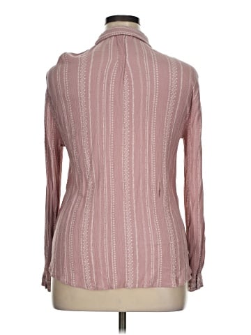Hippie Rose Long Sleeve Button-Down Shirt (view 2)