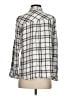 Thread & Supply 100% Rayon Plaid Silver Long Sleeve Button-Down Shirt Size S - photo 2