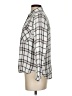 Thread & Supply 100% Rayon Plaid Silver Long Sleeve Button-Down Shirt Size S - photo 5