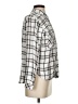 Thread & Supply 100% Rayon Plaid Silver Long Sleeve Button-Down Shirt Size S - photo 4